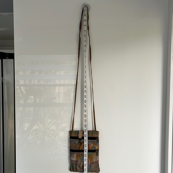 Anuschka Hand Painted Leather Boho Crossbody Bag - Picture 4 of 16